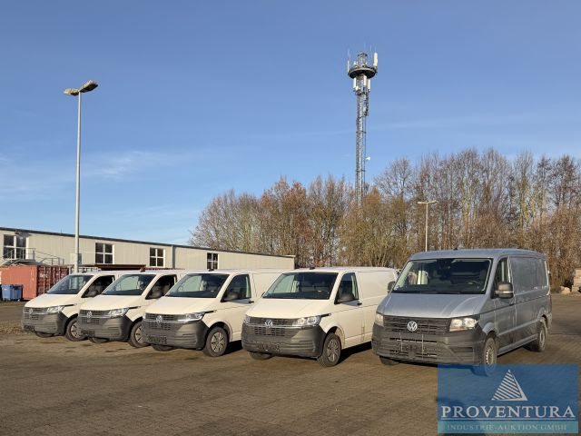 Insolvenzversteigerung: 5 Transporter aus Kurierdienst, 4x VW T6.1 2.0 TDI Transporter, EZ 2024, 1x VW Crafter 2.0 TDI, EZ 2024