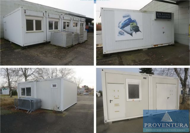 Insolvenzversteigerung: 2 Bürocontaineranlagen ELA Container Bj. 2014, Containeranlage best. aus 5 20 Fuß Containern