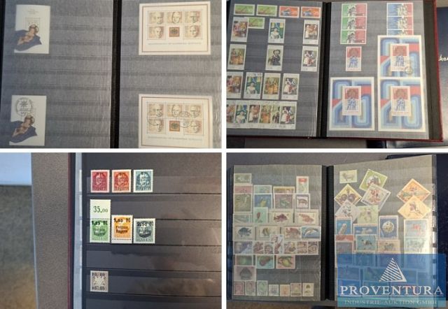 aus Nachlass Briefmarken Altdeutsche Staaten, Deutsches Reich, Berlin, BRD, DDR, Europa, UdSSR, Polen - Startpreis je Album 5 Euro −
