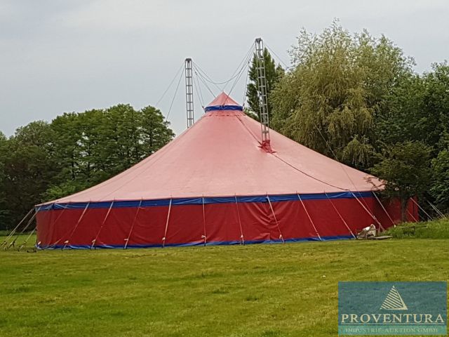 Insolvenzversteigerung 2-Mast-Zirkuszelt, Durchmesser 25 m, Höhe 13 m, Bj. 2002 – 15230 Raum Frankfurt (Oder) – 10.02.2026 – 09:00:00 – Feedzy