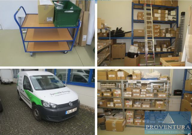 Insolvenzauktion 30 Pos. eines Solaranlagenbauers: umfangreicher Materialbestand, Gabelhubwagen, Werkstatteinrichtung, Kleinwerkzeuge, Monitore, Pkw VW Caddy, usw. – 39646 Oebisfelde (Nähe Wolfsburg) – 09.02.2026 – 09:00:00 – Feedzy