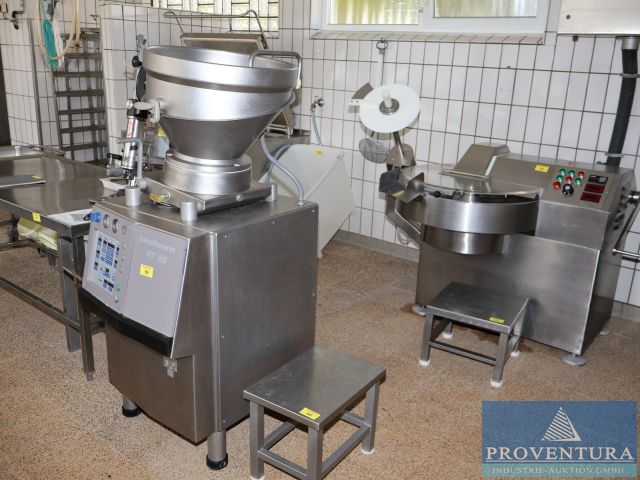 Insolvenzversteigerung 115 Pos. Fleischerei sehr gepflegt u.a. Wolf LASKA LW130-H Bj. 2021, Pökelinjektor RÜHLE PR15 Bj. 2021, Vakuumfüller HANDTMANN VF80, Speckwürfelschneider RÜHLE SR1T, Kutter LASKA 60 l, KORIMAT KA1602.5, etc. – Raum 37627 Stadtoldendorf – 20.04.2026 – 09:00:00 – Feedzy