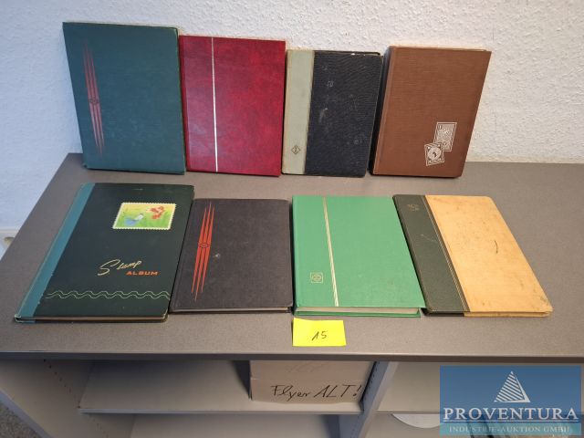 Versteigerung Briefmarken Deutsches Reich BRD DDR Ganze Welt ETBs, ETBl, Jahressammlungen, Themenalben etc