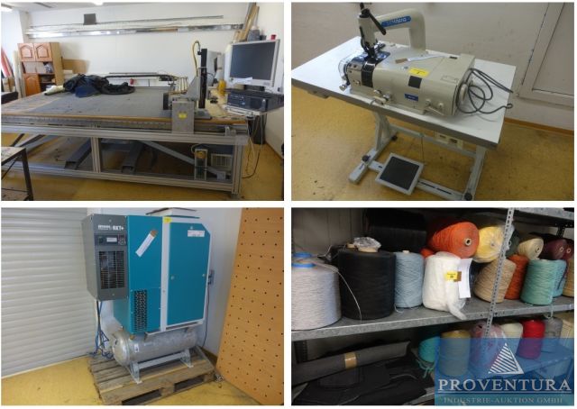 Insolvenzversteigerung Vitexim GmbH, 36 Positionen Maschinen und Material zur Herstellung von Textilen Kfz.-Fußmatten,  zusätzlich Fertigware, Gummimatten, Vinylbelag, Industrie-Nähmaschinen, etc. – 15230 Frankfurt (Oder) – Markendorf – 03.06.2026 – 09:00:00 – Feedzy