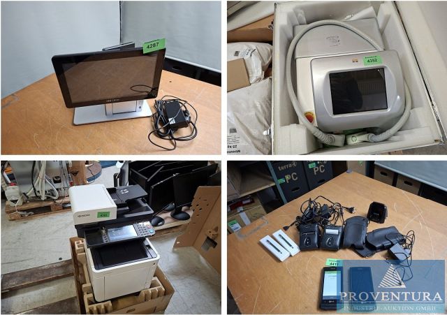 Versteigerung Leasingrückläufer: 43 Positionen, Alarmanlagen,EDV, Firewall SOPHOS SG 230, KYOCERA ECOSYS M6635cidn,Haarentfernungslaser OPTIMA 3-Wellen-Diodenlaser