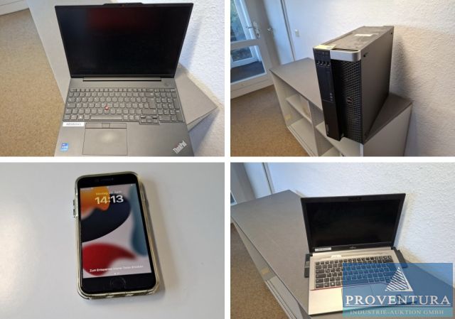 Insolvenzversteigerung hochwertige EDV der Sonnplast Solutions GmbH, Laptops, PCs, Smartphones, NAS, Festplatten