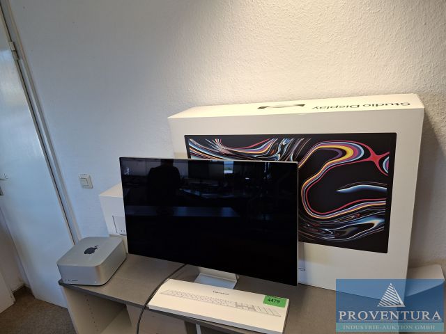 Aus Leasing große Apple Auktion: 14x Mac Studio 2022 M1 Max und M1 Ultra, 14x APPLE Studio Display A2525 27