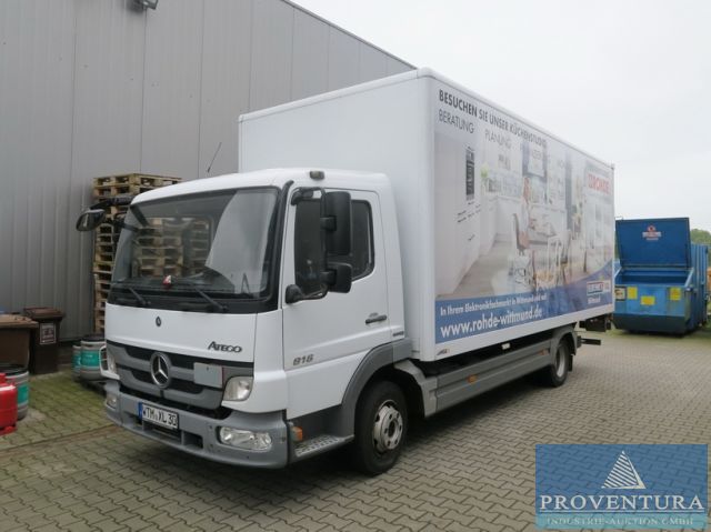 Aus Insolvenz: Lkw Koffer MERCEDES-BENZ Atego 816, EZ. 2013, 145.000 Km