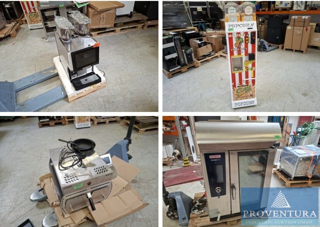 Gastroversteigerung aus Leasing: Kombidämpfer RATIONAL iCombi Pro 10-11 Elektro angeschafft 05.2023 für ca. 11.700 € netto, Popcornautomaten, WMF Kaffeevollautomat