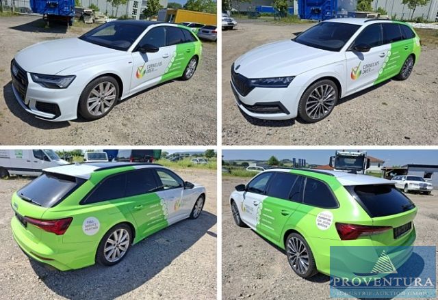 Fahrzeugversteigerung 1x AUDI A6 55 TFSi e quattro S-Tronic Avant Sport S-Line EZ 2022 98.000 km Leder Sitzkühlung, 1x SKODA Octavia 1.4 TSi iV DSG Combi EZ 2022 Standheizung