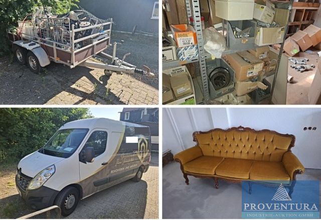 Insolvenzversteigerung Heizung-Sanitär Fahrzeuge, Material, Büro