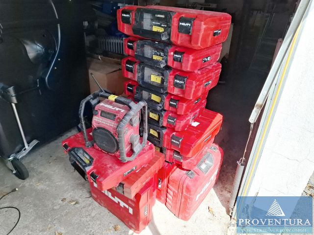 Insolvenzversteigerung 18x Akku-Handmaschinen HILTI 2020-2023