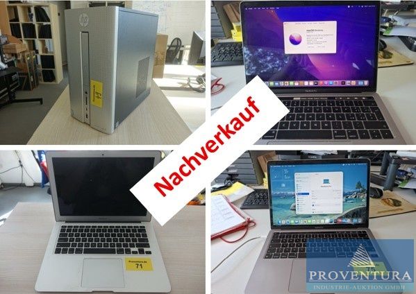 Nachauktion aus Insolvenz: 2x APPLE MacBookAir A2941, 15 Zoll M2 2023 5x APPLE MacBooKAir A1466 13 Zoll 2015, iPad 9 Generation 64 GB, verschidene Laptops