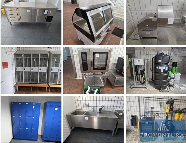 Versteigerung 85 Pos. Metzgereimaschinen und Tortillafertigung meist 2024 2x Rauchanlage PEUKERT Finish 200, Heißtheke ALTO SHAAM, Trockneranlage KAESER, Enthärtung GRÜNBECK, Steaker, Fleischwölfe, Injektoren, etc.