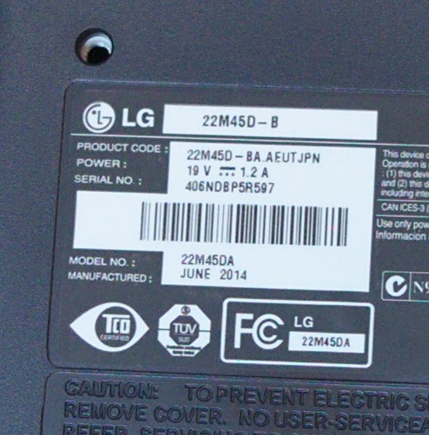 Monitor LG 22M45D-B