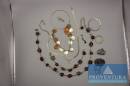 Modeschmuck Kette Bernsteinfarben ca. 41 cm