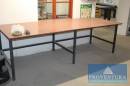 Packtisch Holz mit Stahlrohrgestell
