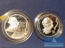 Silbermünzen Russland 2 Rubel 2001 pp V.I. Dal