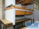 Maschinentisch Metall/Holz ca. 135x57hx95t cm