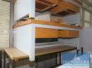 Maschinentisch Metall/Holz ca. 135x57hx95t cm