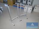 Hygieneschutz-Tischaufsteller Aluminium 3 St.