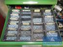 Schubladen-Wandschrank Metall grün