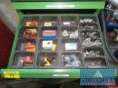 Schubladen-Wandschrank Metall grün