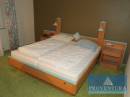 Doppelbett-Hotelzimmereinrichtung Holzdekor dunkel