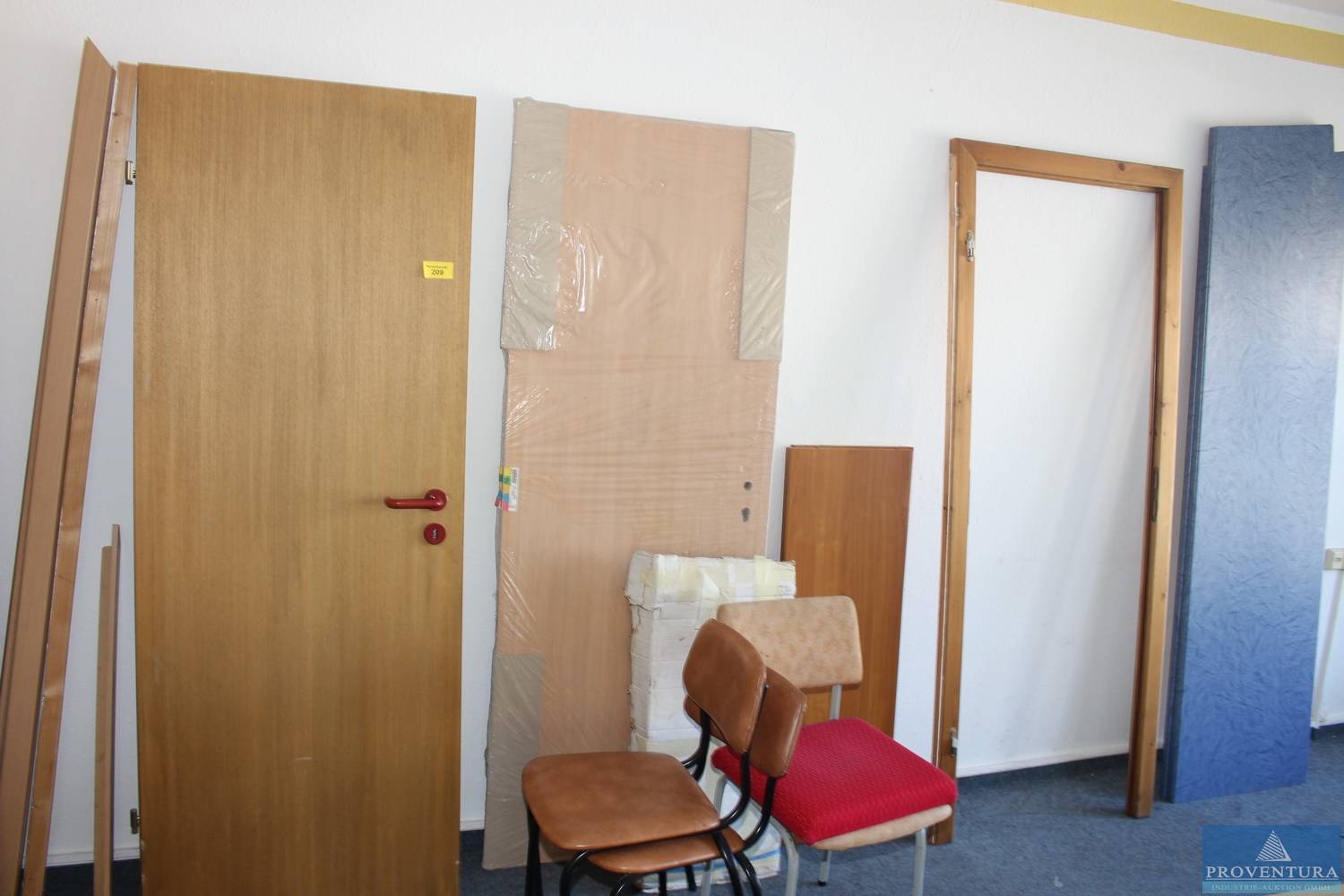 Innentür Holz dunkel ca. 74x198 cm Linksanschlag | Proventura Online