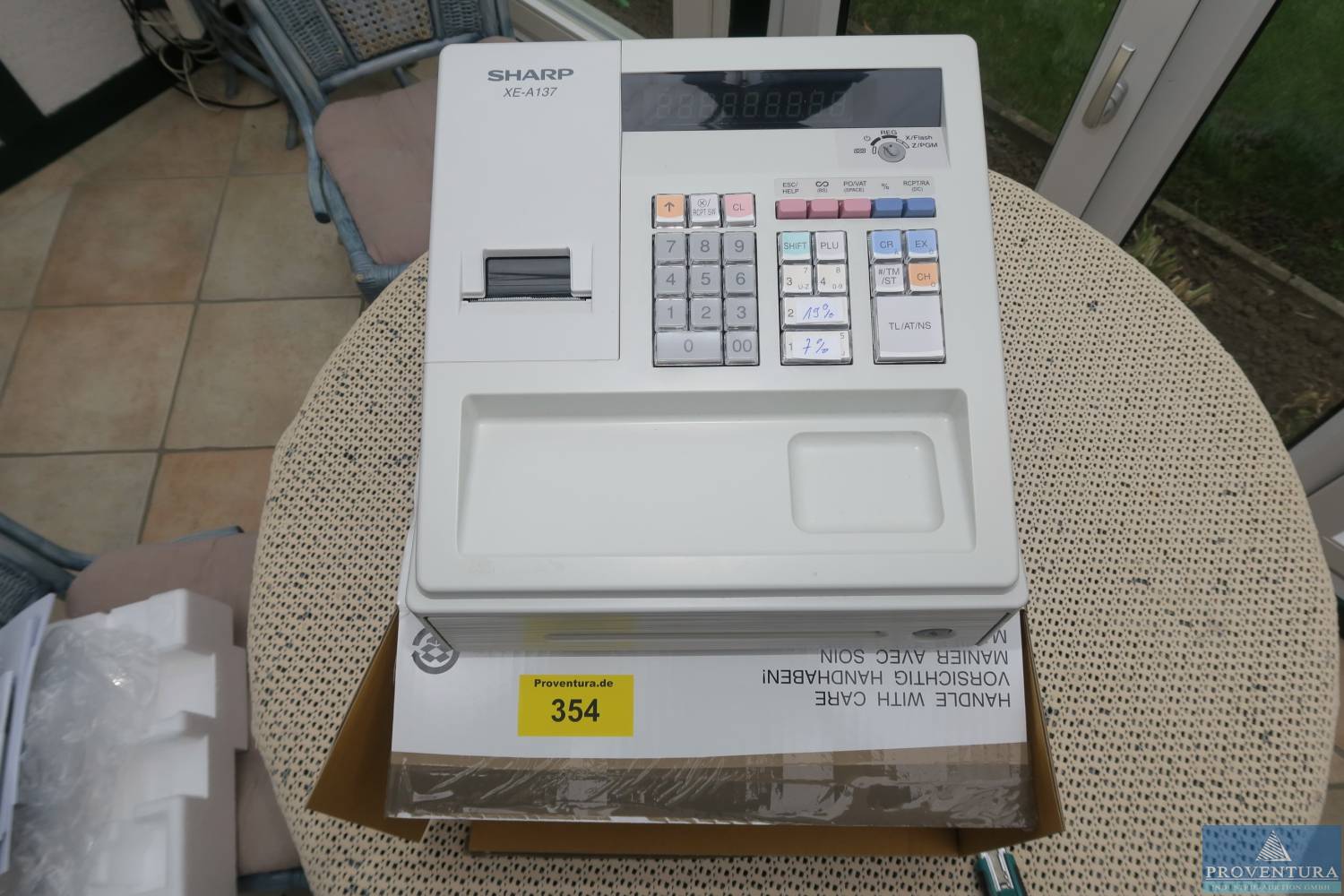Registrierkasse SHARP XE-A137 | Proventura Online-Auktion
