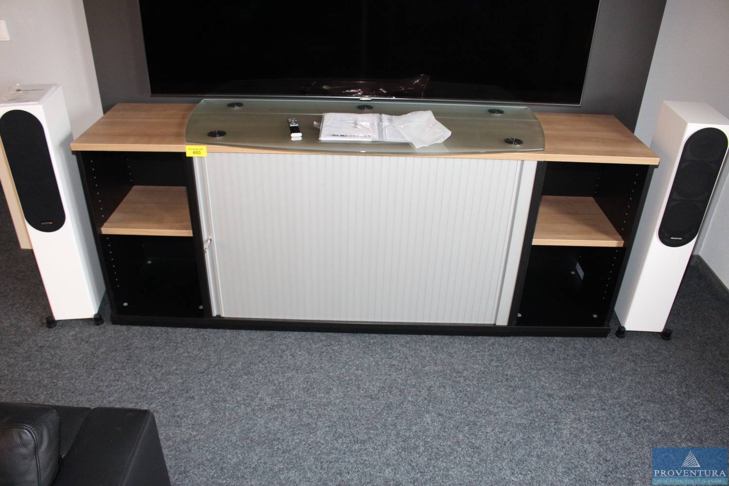 Schrank-/Regalkombination OKA Kirschbaumdekor Romana ca. 240x135 cm