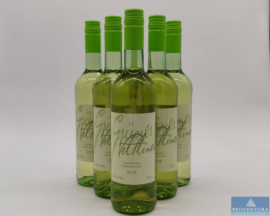 Grüner Flaschen Veltliner Weißwein 6