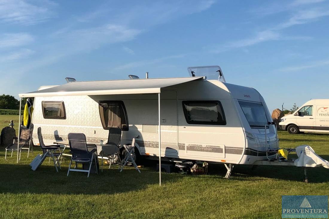 Insolvenz-Auktion: Wohnwagen Dethleffs Camper 740 RFK, EZ 2017, zul. GG 2.800 kg, Markise, Mover XT, Deichsel-Fahrradträger, 24500 Raum Hamburg