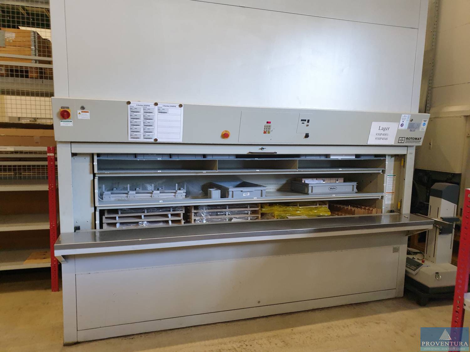 Online-Auktion: Paternoster-Regal HÄNEL Rotomat 990, 46 Tablare