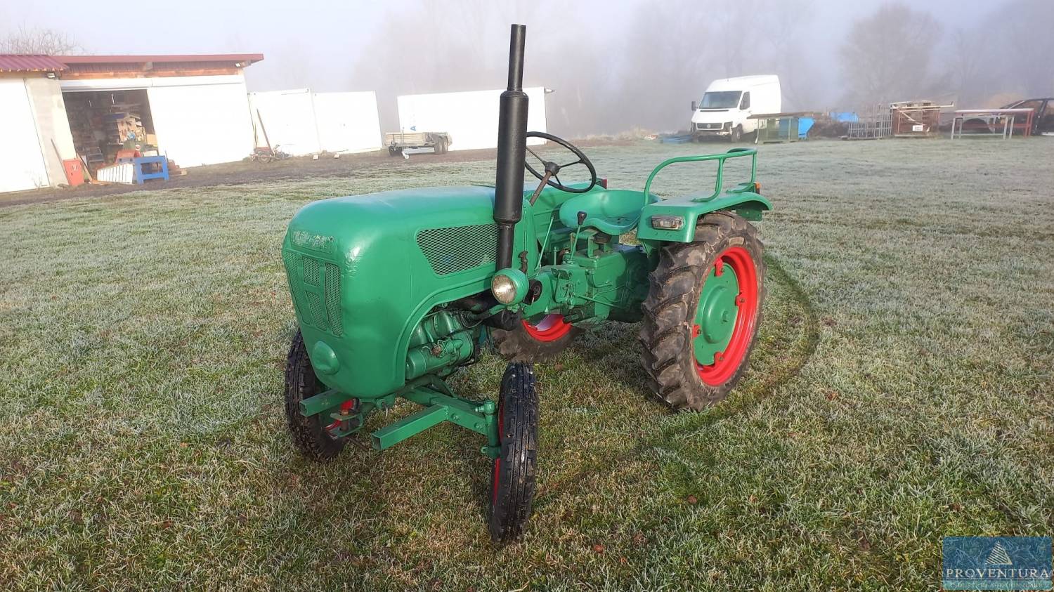 Versteigerung aus Sammlung: Schmalspur-Traktor HOLDER B12, Bj. 1959, 1 Zylinder 2-Takt Sachs Dieselmotor, neue Reifen, teilrestauriert