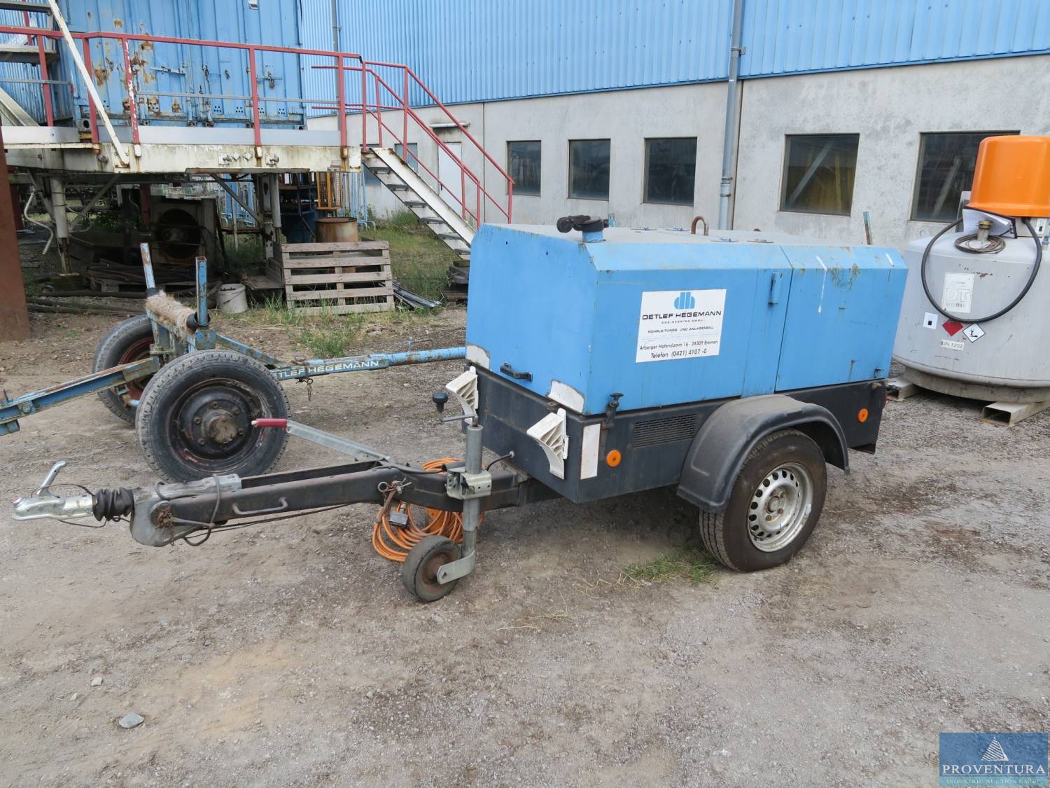 Versteigerung: Stromerzeuger mit Schweißgenerator GDV, EZ 1998, Stromgenerator HATZ, Schweißgenerator VIETZ