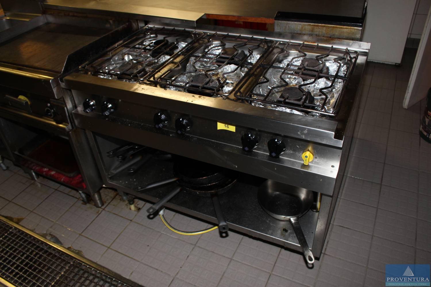 Versteigerung Gastro-Gasherd 6-flammig Bj. 2017, Bain-Marie Bj. 2018 – 37574 Einbeck – 12.10.2022 – 09:15:00 – Feedzy