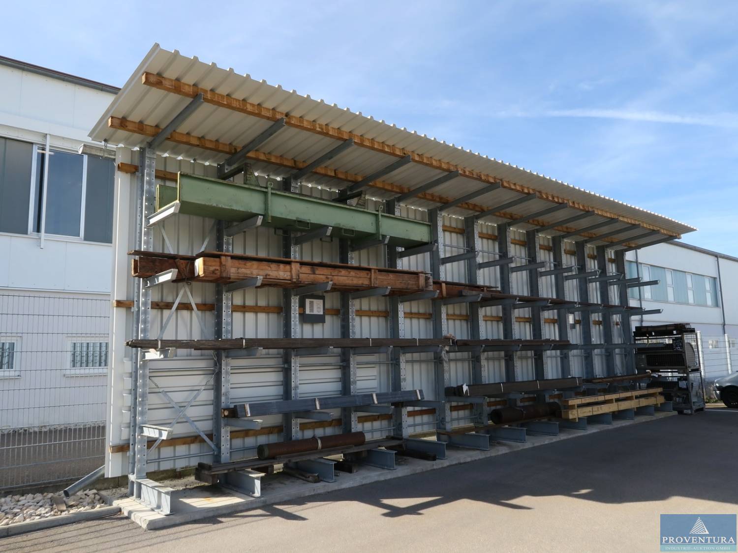 Liquidation: Kragarmregal KAF ca. 1.300x3.800hx800t mm Bj. 2018 Kragarmlast 1.200 kg
