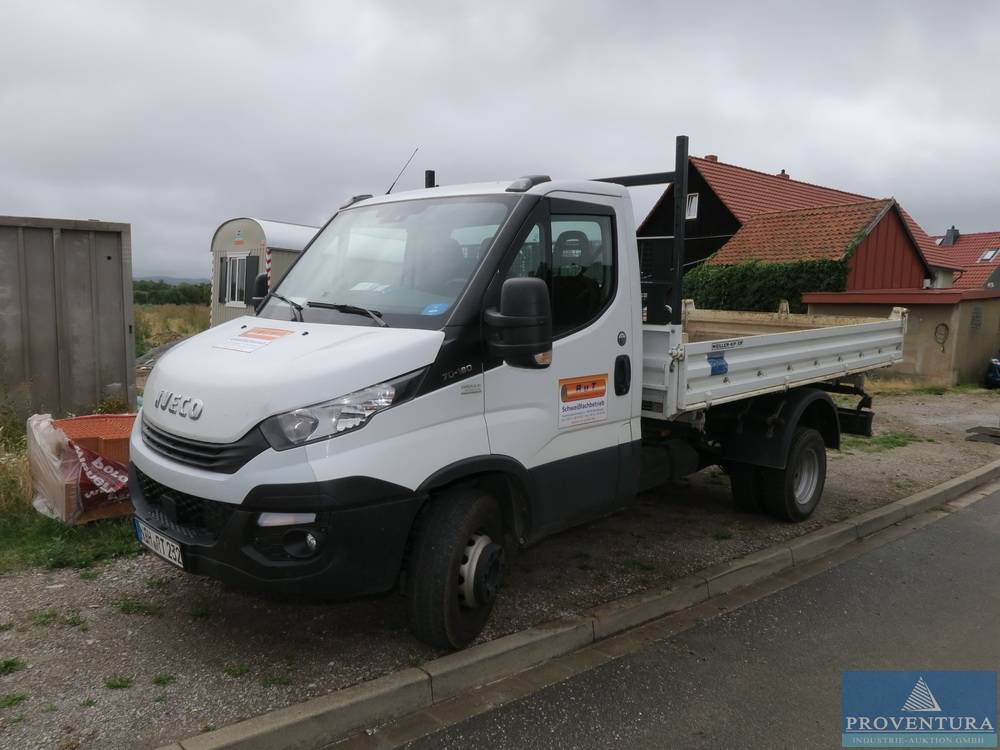 Aus Insolvenz: 2 Kipper IVECO Daily 70C18, EZ 2019, zul. GG 7.000 kg, Aufbau Meiller