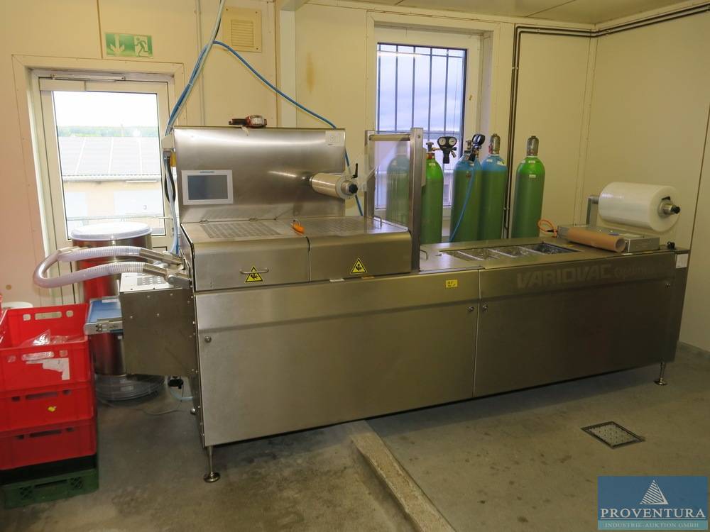 Versteigerung: Vakuumverpackungsvollautomat VARIOVAC Optimus 30SE, Bj. 2022, angeschafft 2022 für € 76.800,- netto Startpreis € 30.000,−