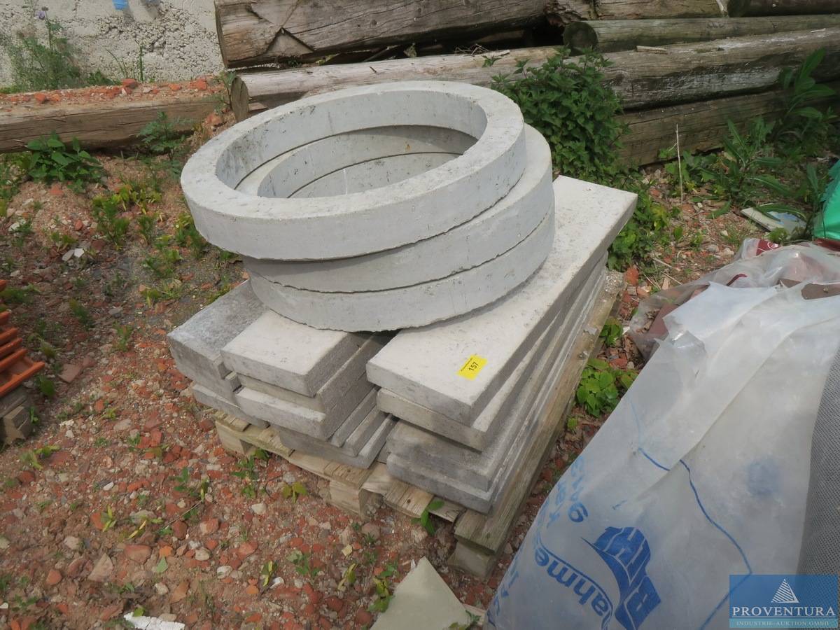 Randsteine Beton Grau