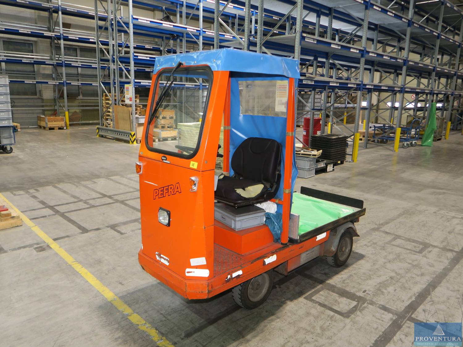 Versteigerung: Elektroschlepper PEFRA 614, Bj. 2006, Tragkraft 500 kg