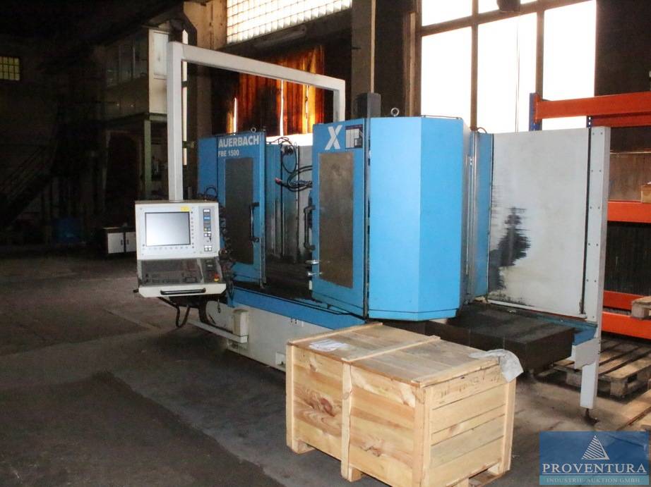 Nachverkauf zu Insolvenzauktion Maschinenbau 400 Pos.: CNC-Bettfräsmaschine AUERBACH FBE 1500, CNC-Vertikalfräszentrum HAAS VF-750, CNC-Portalfräszentrum HAAS GR712, CNC-Horizontalfräszentrum HAAS EC 1600, Werkzeuge, Messmittel, Lagereinrichtung, u.v.m.