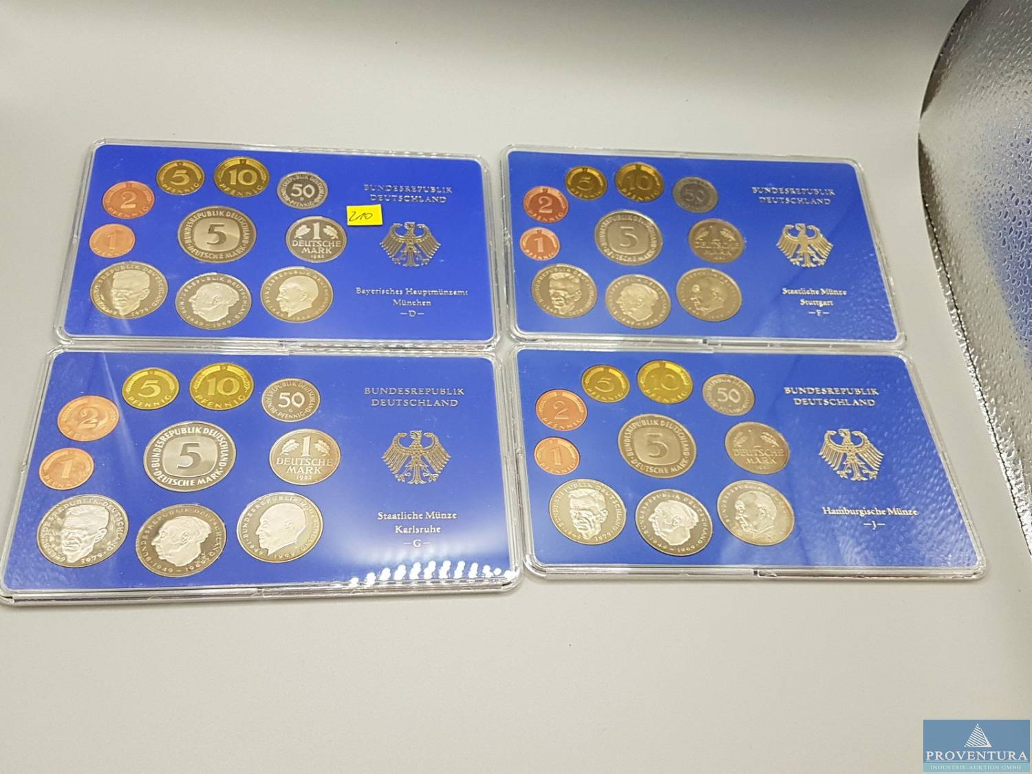 Münzversteigerung 513 Pos. KMS BRD, DDR, Ungarn ab 1878, Bulgarien, Vatikan, Europa, Ozeanien, Israel, Weissrussland, Kasachstan, Mexiko, Ungarn ab 1845, Österreich ab 1765, Preussen, Bulgarien, etc.