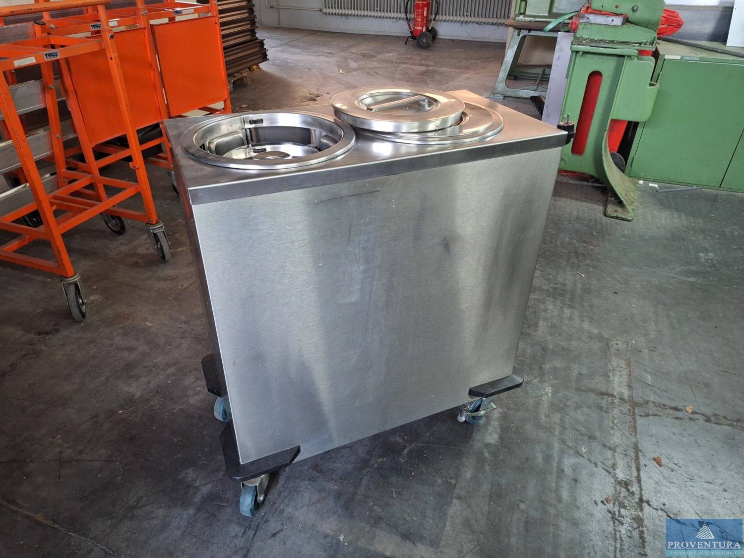 Lagerräumung: Wärmeluftschleier Kampmann ProtecTor, Tellerspender, Mobil Bain-Marie für Essensausgabe, niedrige Startpreise!