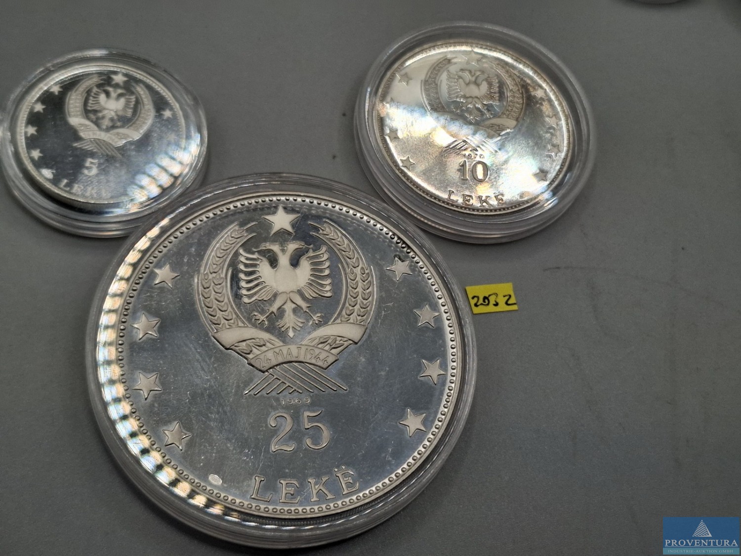Münzversteigerung 142 Pos. Silber-. und Umlaufmünzen, Albanien, Bulgarien, Italien, Deutsches Reich, Preussen, England, etc.