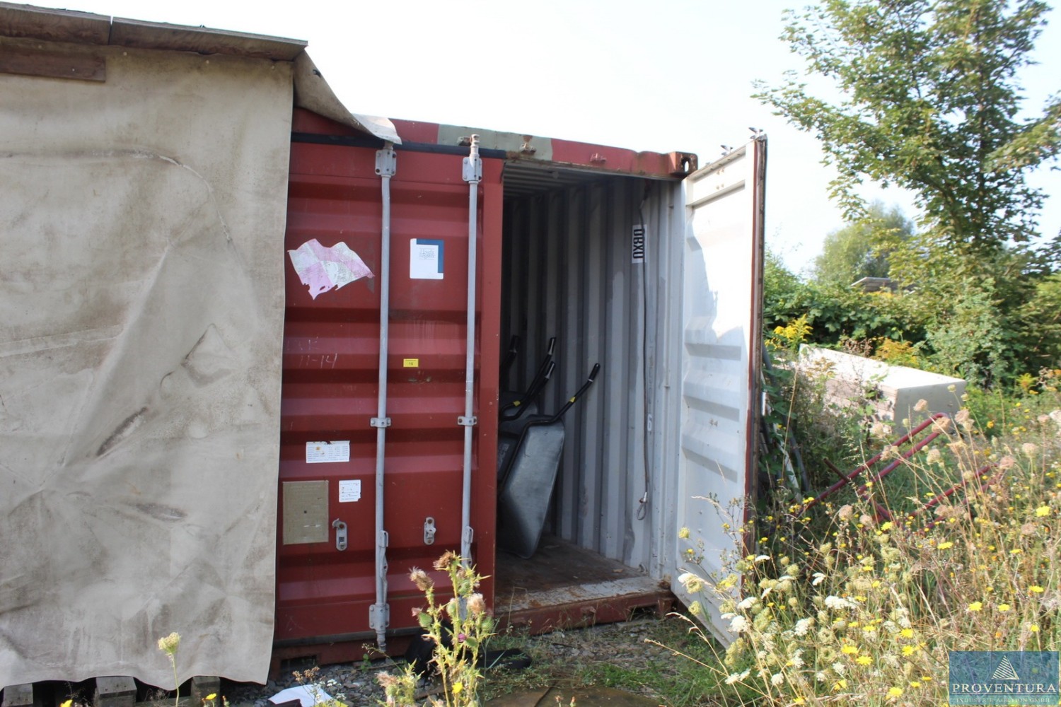 Insolvenzversteigerung 204 Pos. Baubedarf Materialcontainer, Gerüste LAYHER, Hydraulikhammer für Minibagger, Werkzeugwagen, Stripper WOLF ZEPPELIN Turbo Stripper 2, etc.
