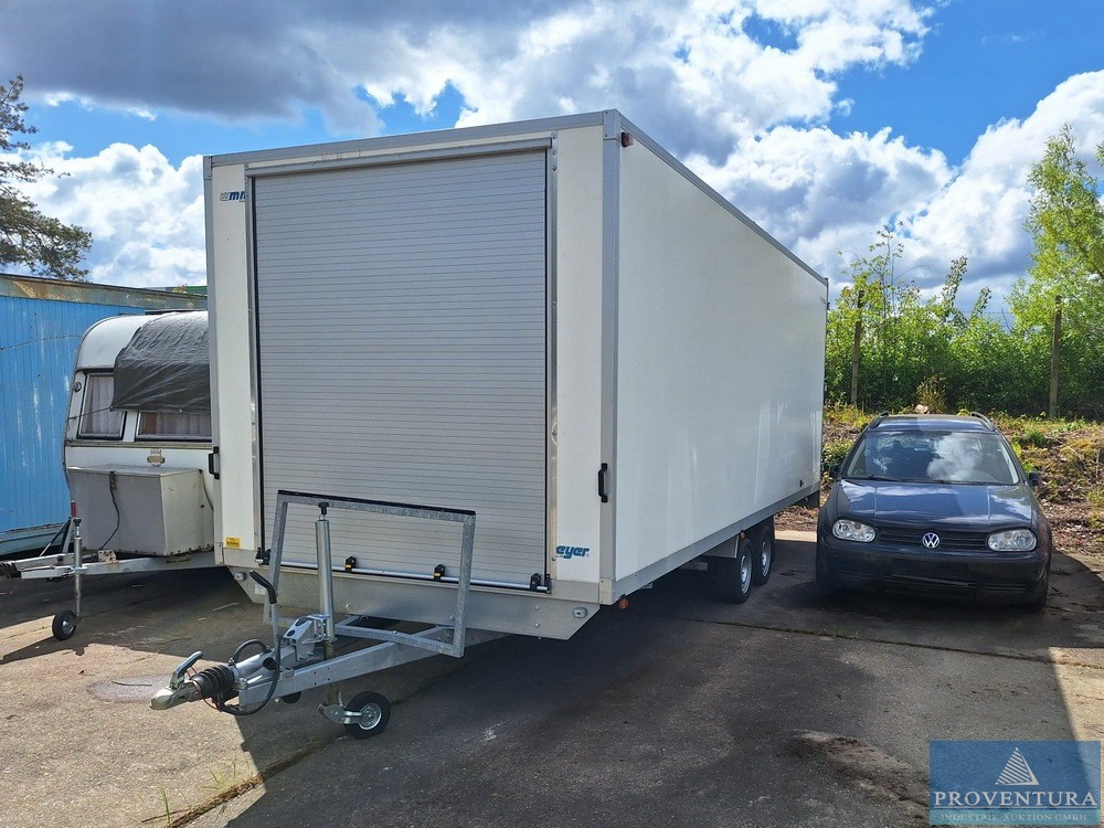 Versteigerung: Pkw-Kofferanhänger WM MEYER EG-AZHLC, EZ 2022, zul. GG 3.500 kg, mit Aluminium-Rolltor