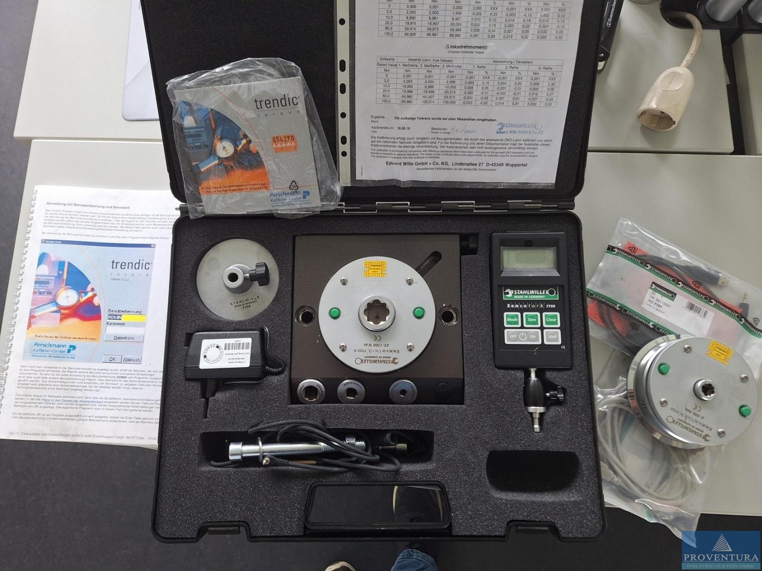 Versteigerung: Elektronisches Werkstattprüfgerät SENSOTORK 7707-3W, Arbeitsbereich 0.2 - 10 Nm, zum Prüfen von Drehmomentschlüsseln