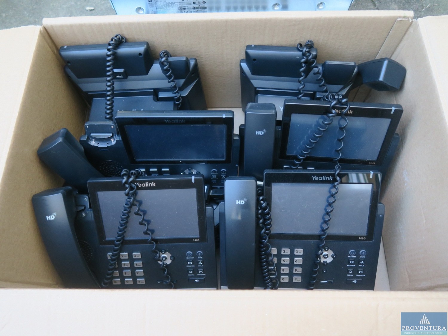 Insolvenzversteigerung: 5 Pos. ip-Telefone YEALINK 6x StP-T42G, 2x Schnurlos, Rackswitches, Telefonswitch, USV